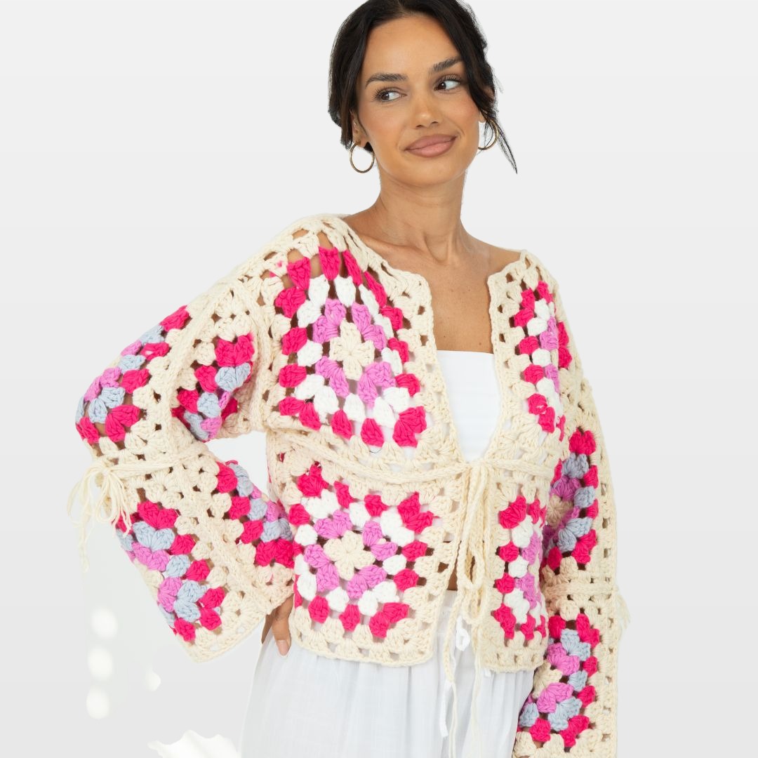 Zita | Cárdigan bohemio hecho a mano