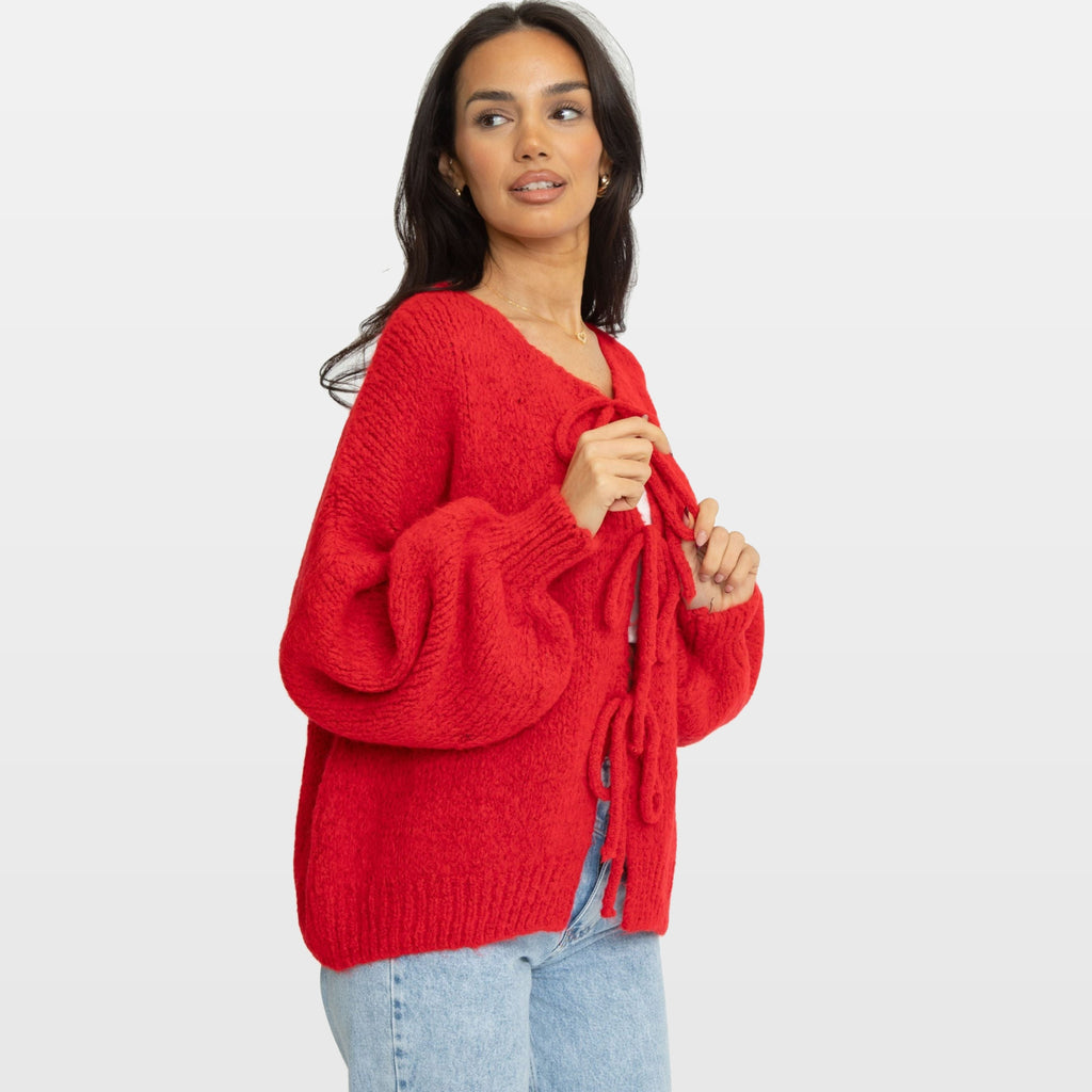 Bettina | Cárdigan oversize con lazos