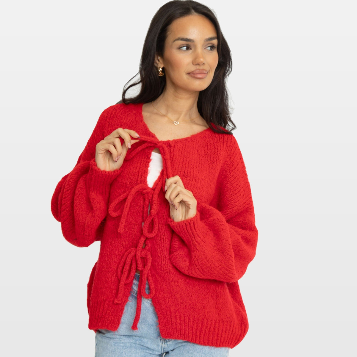 Bettina | Cárdigan oversize con lazos