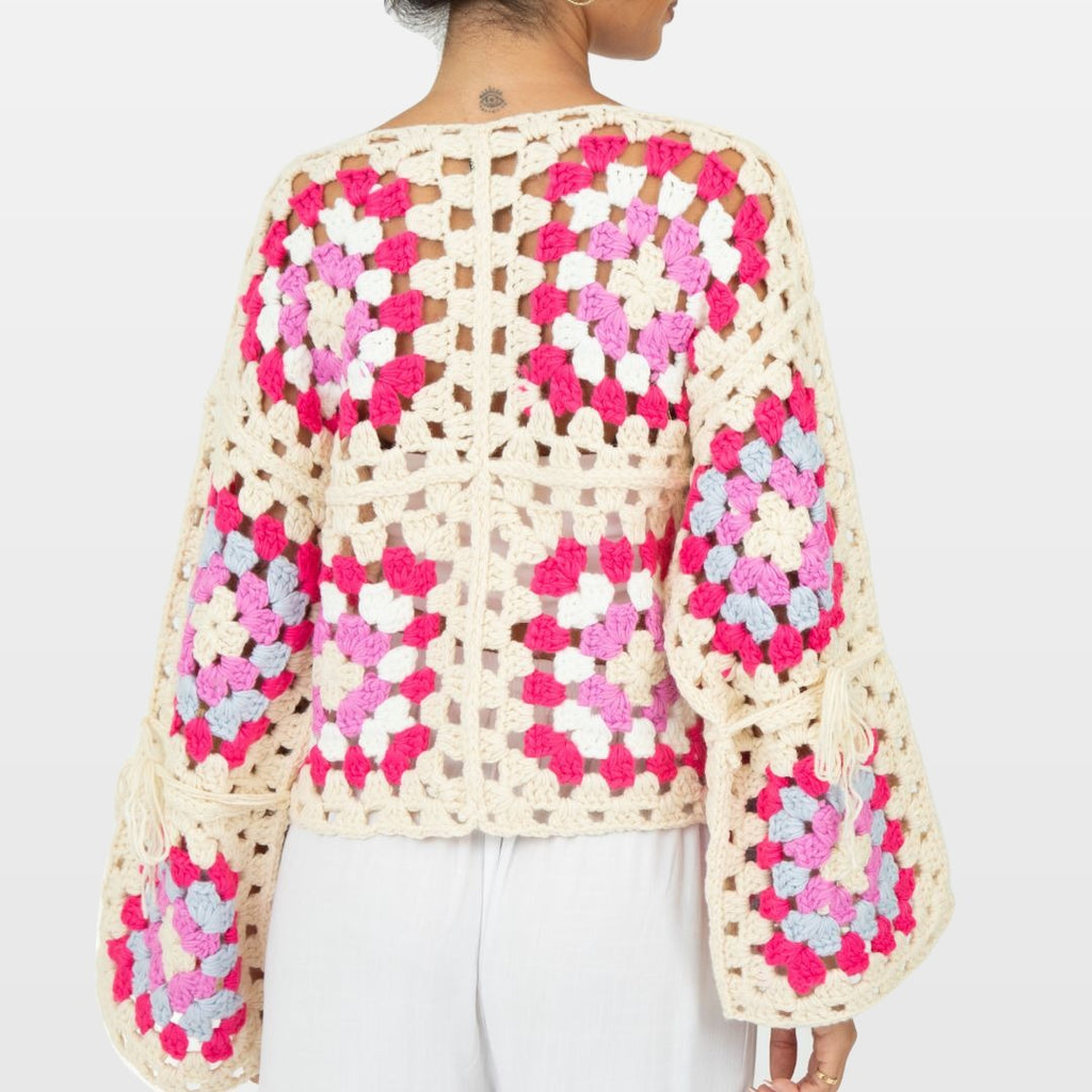 Zita | Cárdigan bohemio hecho a mano