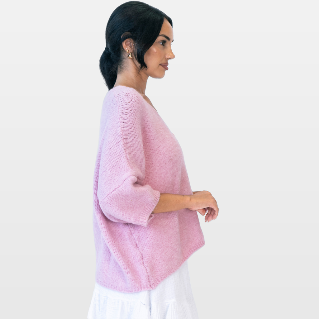 Sandra | Cárdigan oversize con mangas 3/4