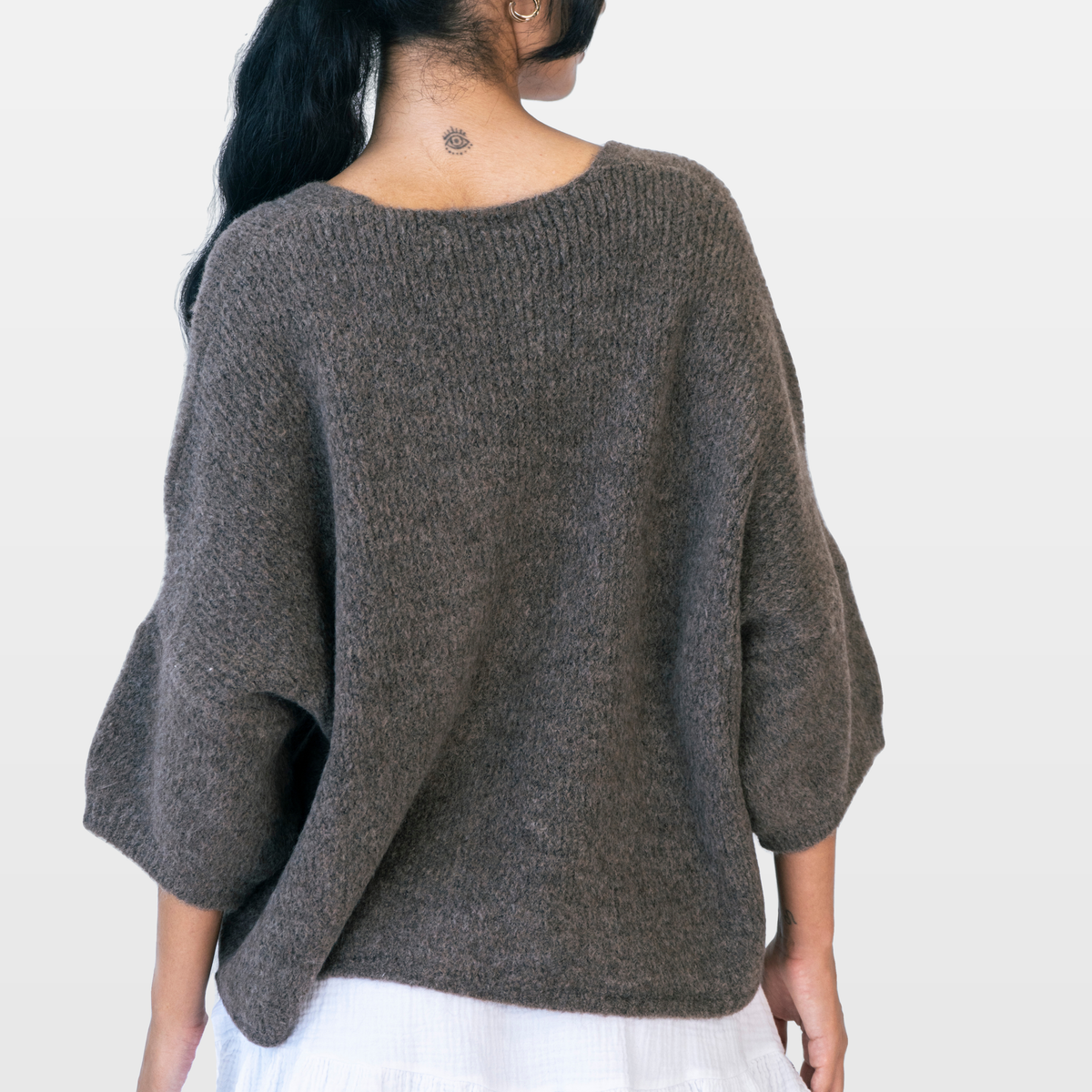 Sandra | Cárdigan oversize con mangas 3/4