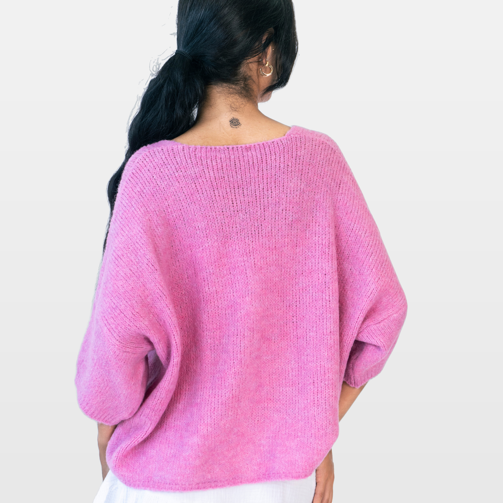 Sandra | Cárdigan oversize con mangas 3/4