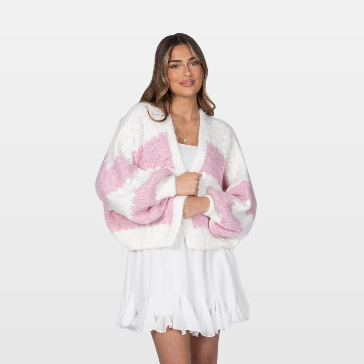 Mirella | Cárdigan extragrande de rayas llamativas
