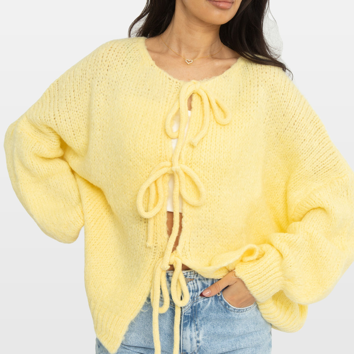 Bettina | Cárdigan oversize con lazos