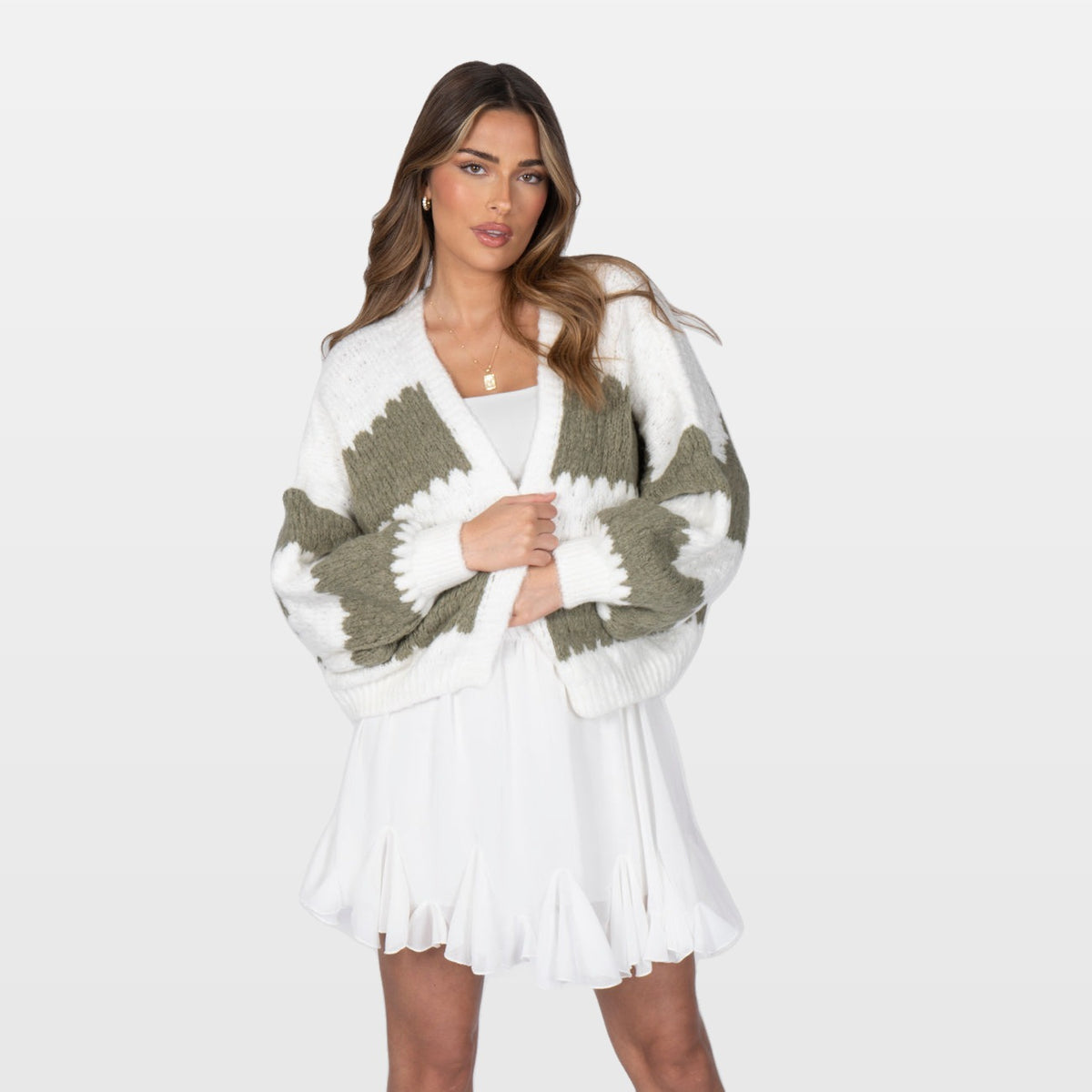 Mirella | Cárdigan extragrande de rayas llamativas