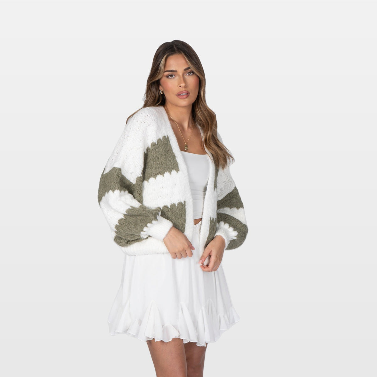 Mirella | Cárdigan extragrande de rayas llamativas