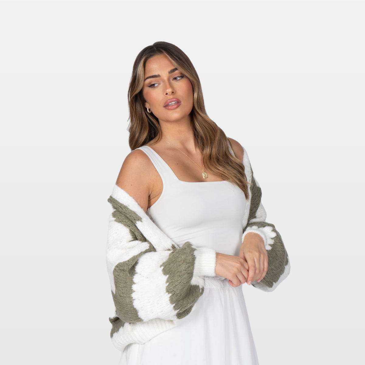 Mirella | Cárdigan extragrande de rayas llamativas