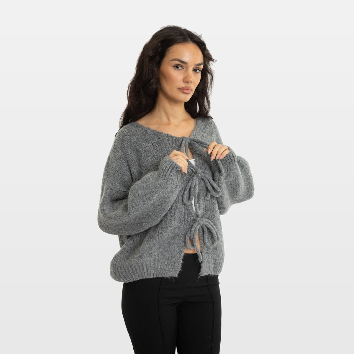 Bettina | Cárdigan oversize con lazos