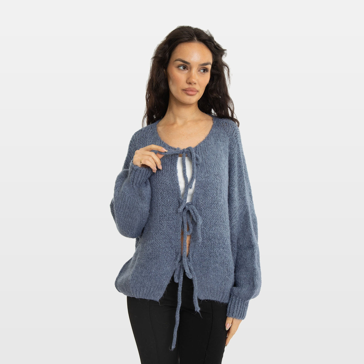 Bettina | Cárdigan oversize con lazos