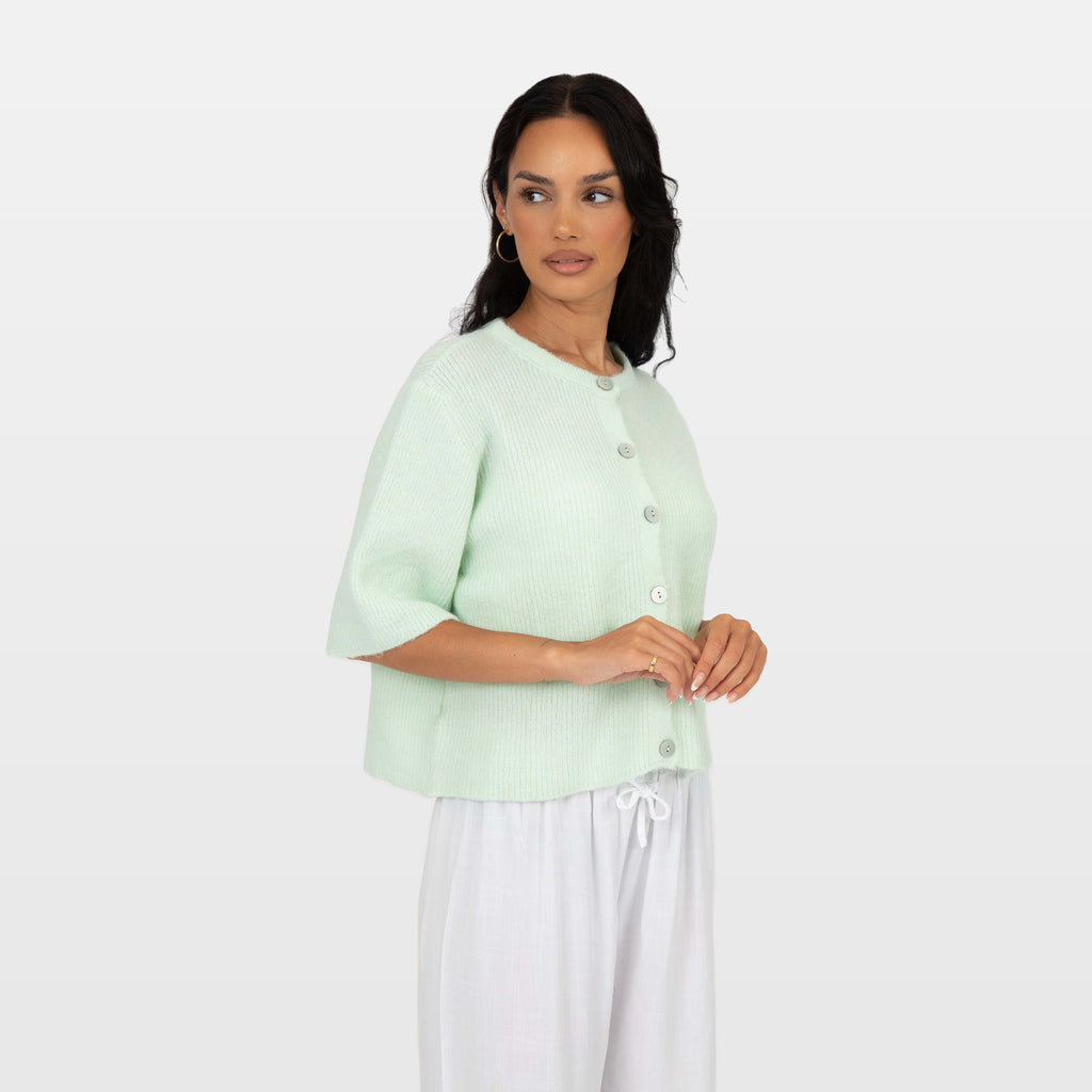 Irma | Cárdigan de punto de manga corta