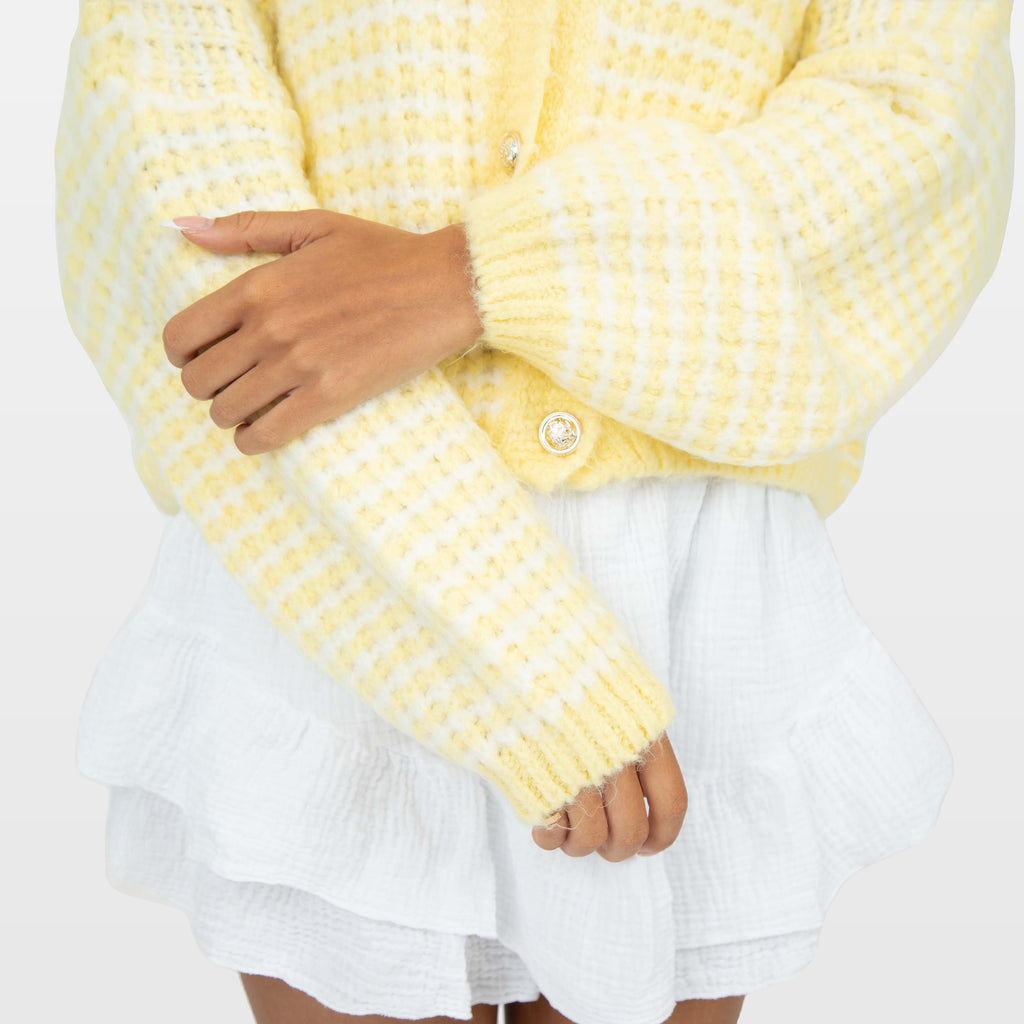 Lucilla | Cárdigan oversize de punto gofrado