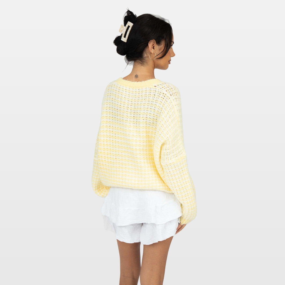Lucilla | Cárdigan oversize de punto gofrado