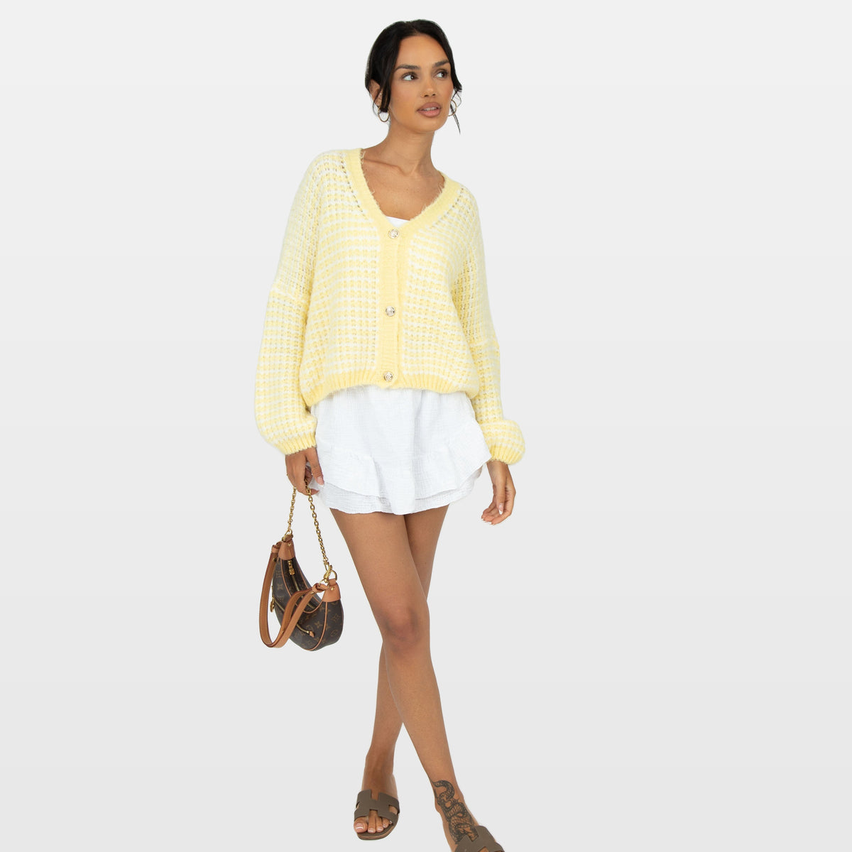 Lucilla | Cárdigan oversize de punto gofrado