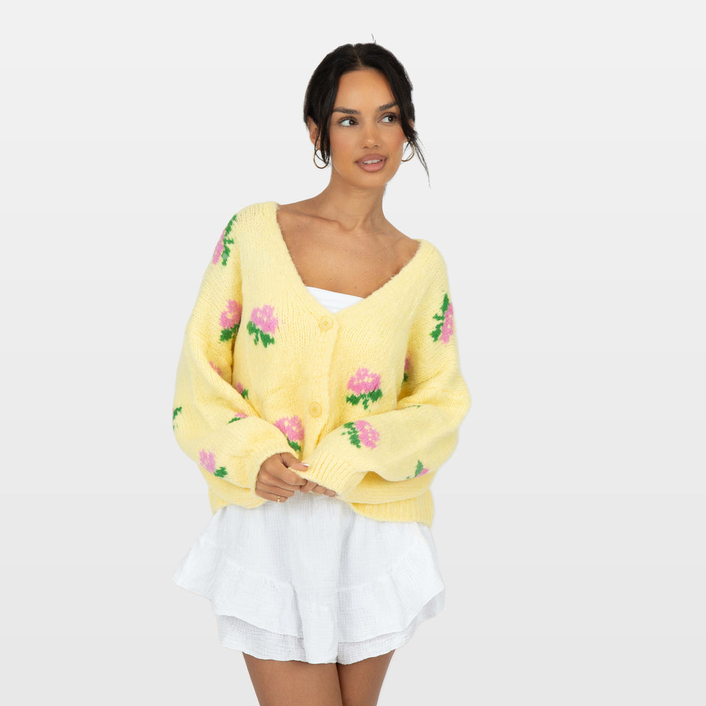 Tecla | Cárdigan rosa oversize