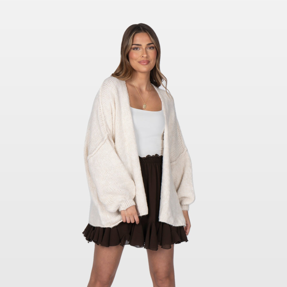 Delia | Cárdigan casual de corte oversize