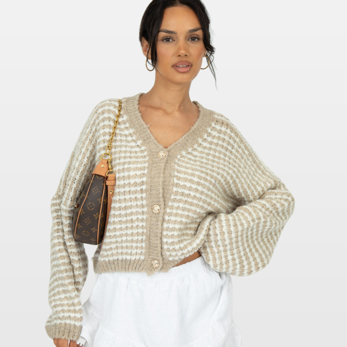 Lucilla | Cárdigan oversize de punto gofrado