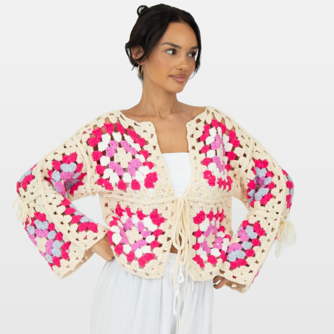 Zita | Cárdigan bohemio hecho a mano