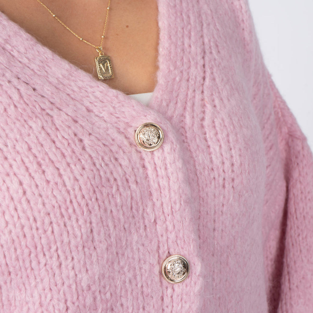 Carla | Cárdigan corto oversize con cuello en V