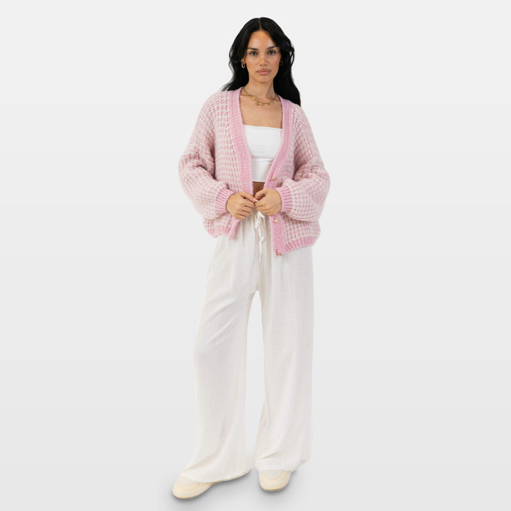 Lucilla | Cárdigan oversize de punto gofrado