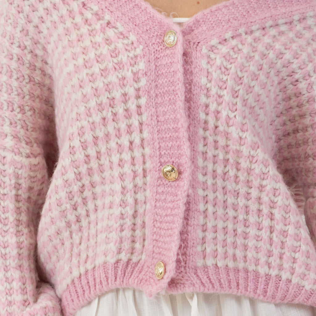 Lucilla | Cárdigan oversize de punto gofrado