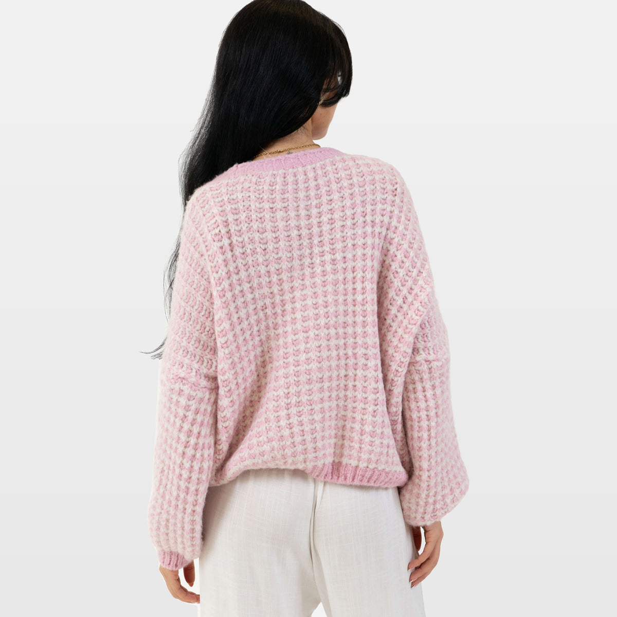 Lucilla | Cárdigan oversize de punto gofrado