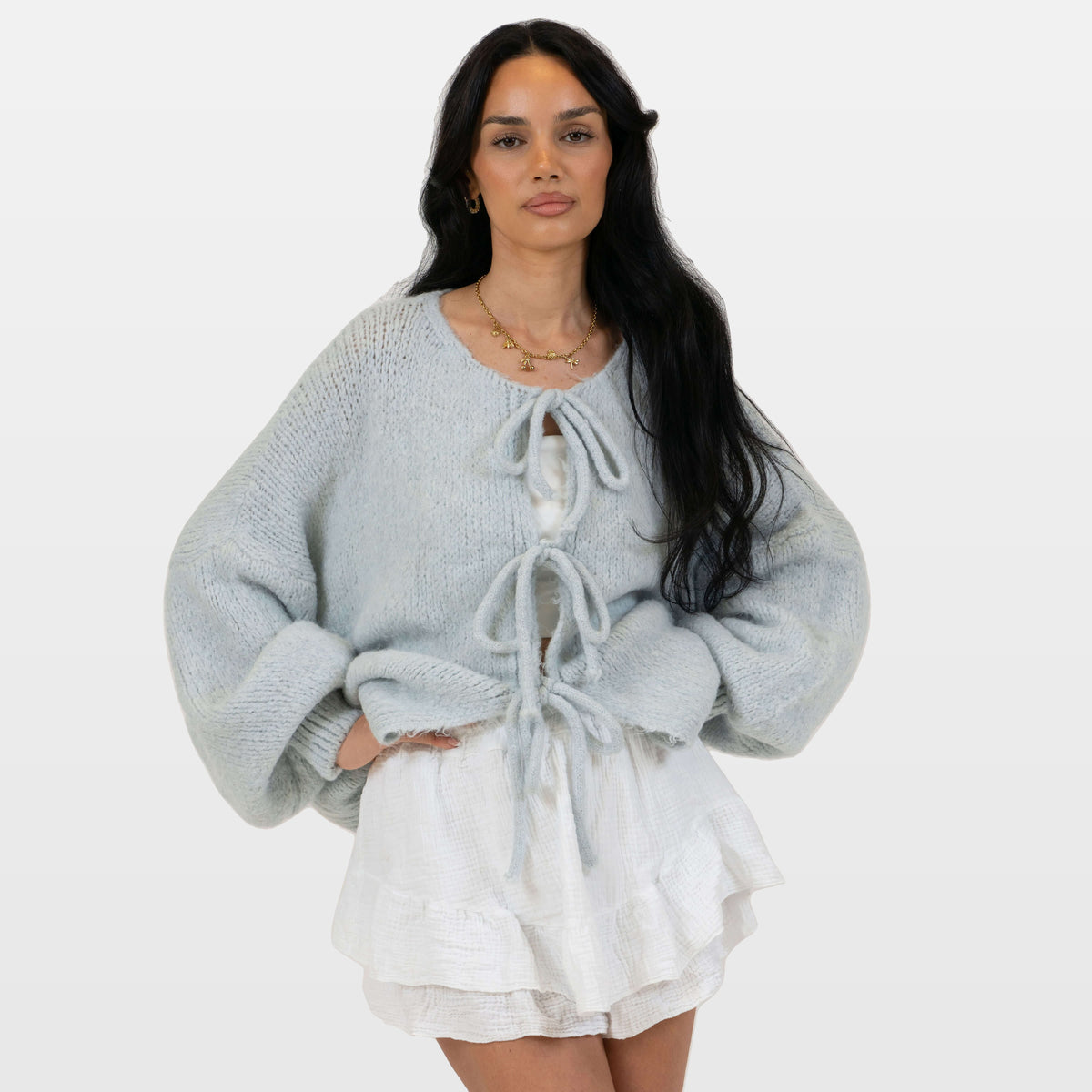 Bettina | Cárdigan oversize con lazos