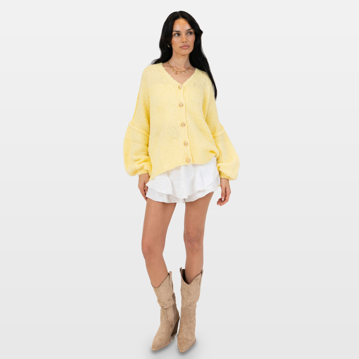 Ginevra | Cárdigan oversize de cuello en V