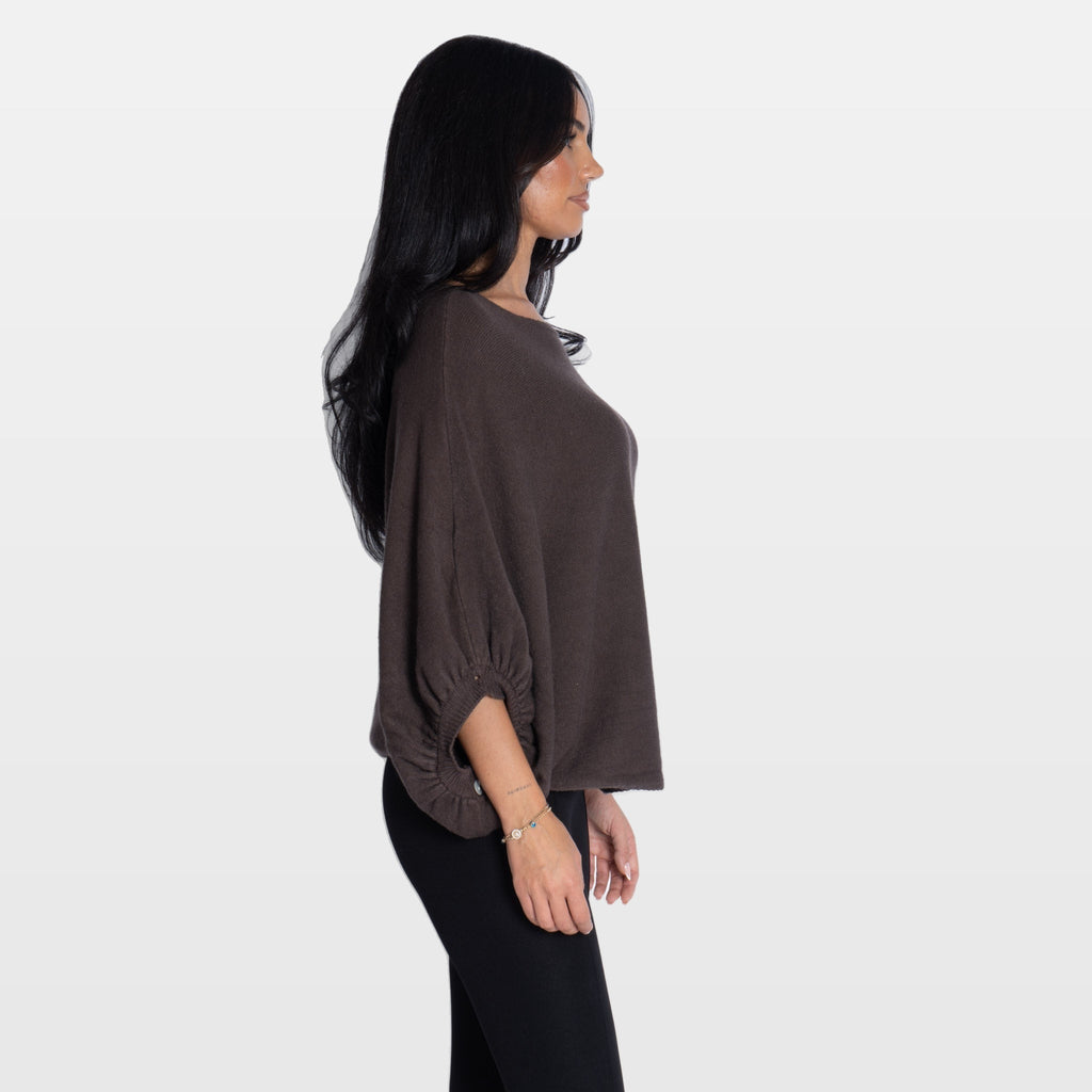 Giada | Suéter oversize de manga murciélago
