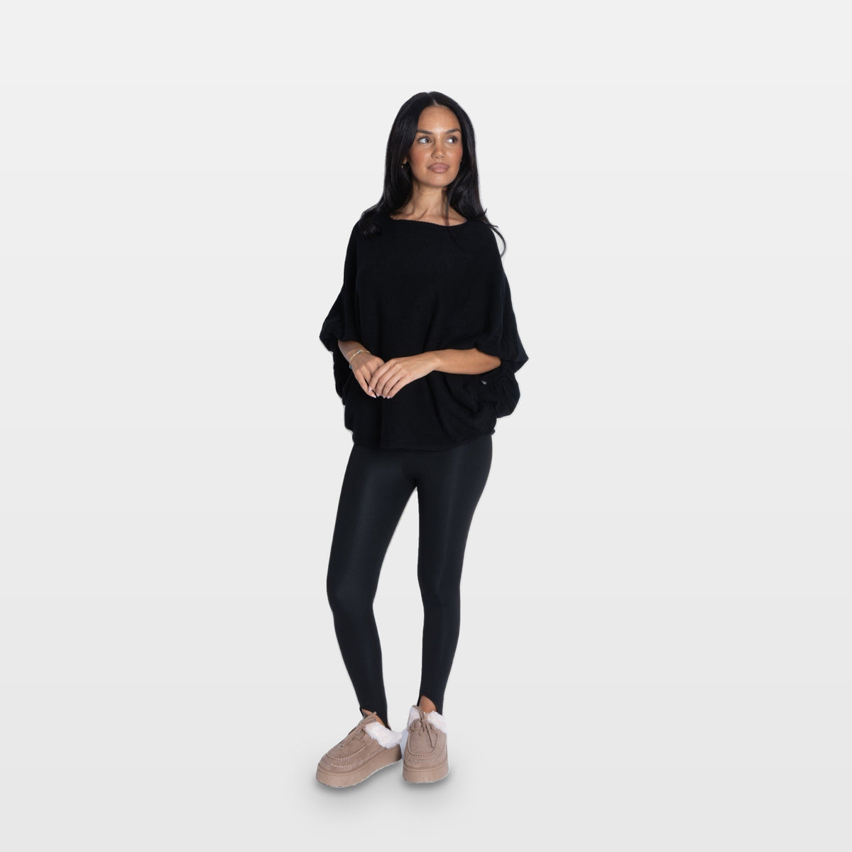 Giada | Suéter oversize de manga murciélago