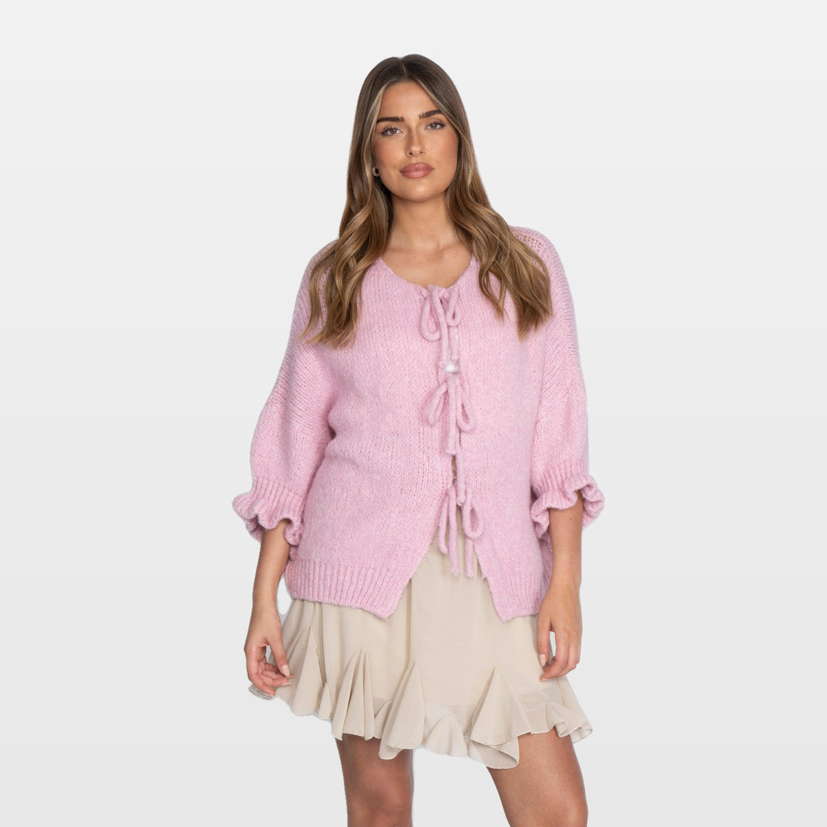 Orsola | Cárdigan oversize Tulip con lazos