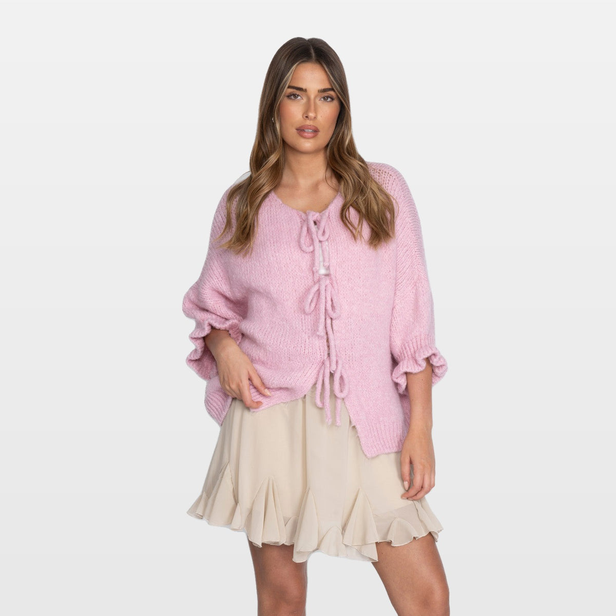 Orsola | Cárdigan oversize Tulip con lazos