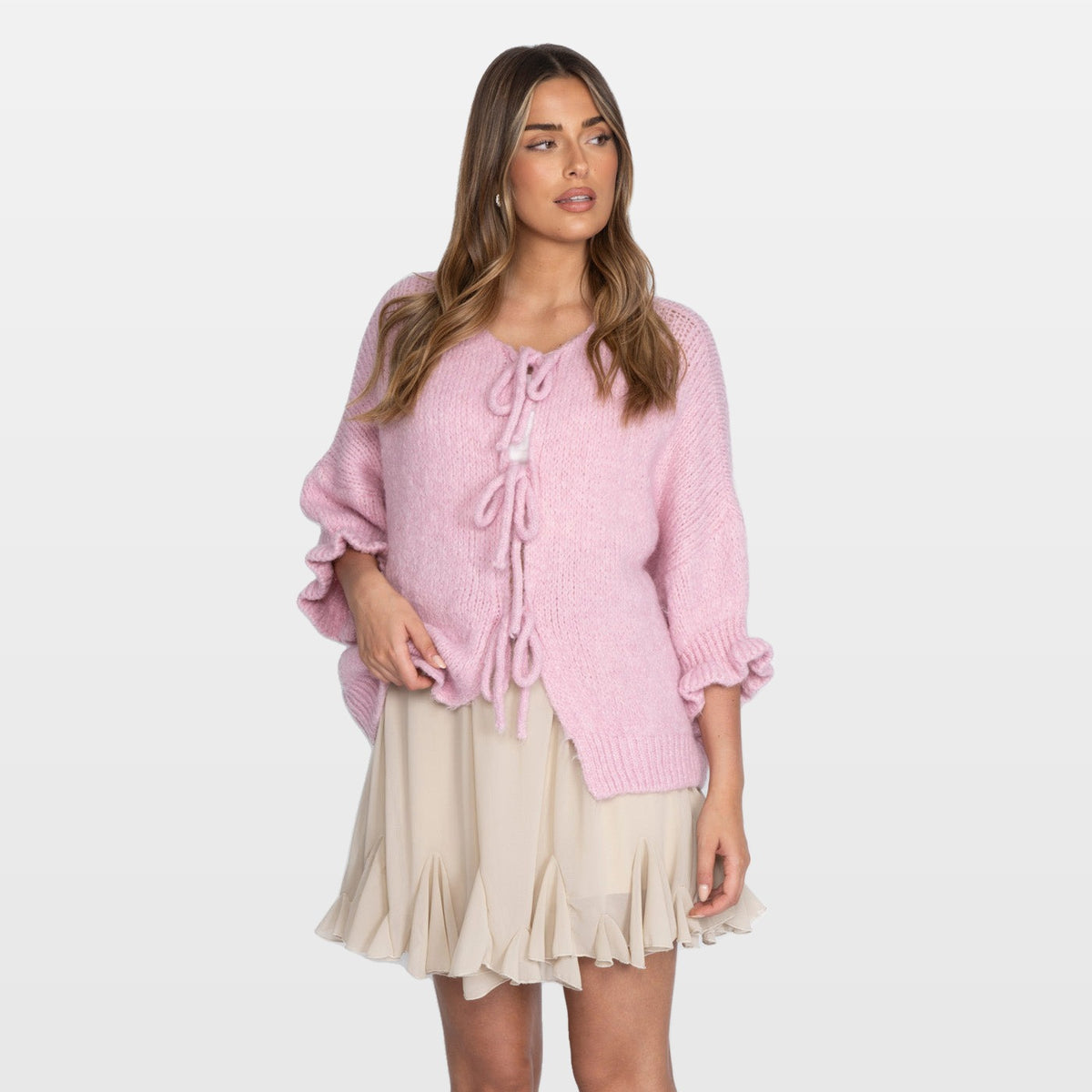Orsola | Cárdigan oversize Tulip con lazos