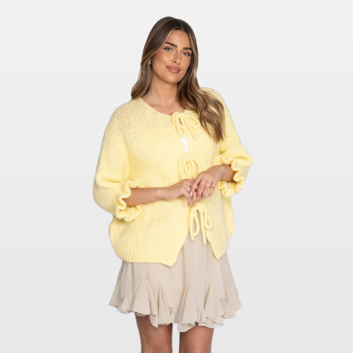 Orsola | Cárdigan oversize Tulip con lazos