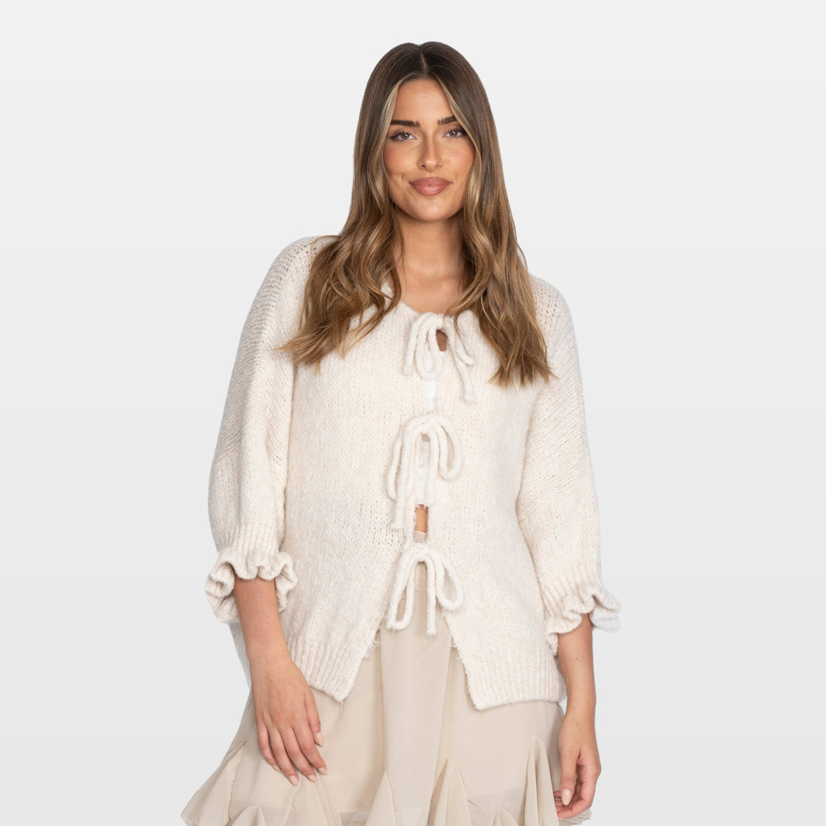 Orsola | Cárdigan oversize Tulip con lazos
