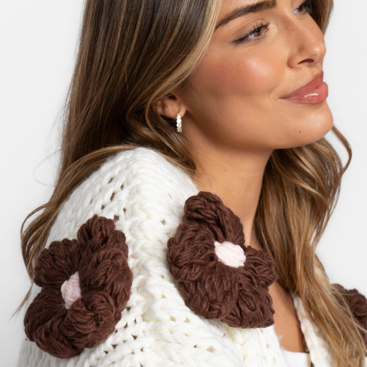 Wanda | Cárdigan de flores hecho a mano