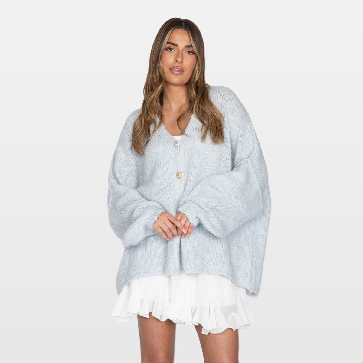 Ginevra | Cárdigan oversize de cuello en V