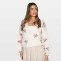 Tecla | Cárdigan rosa oversize