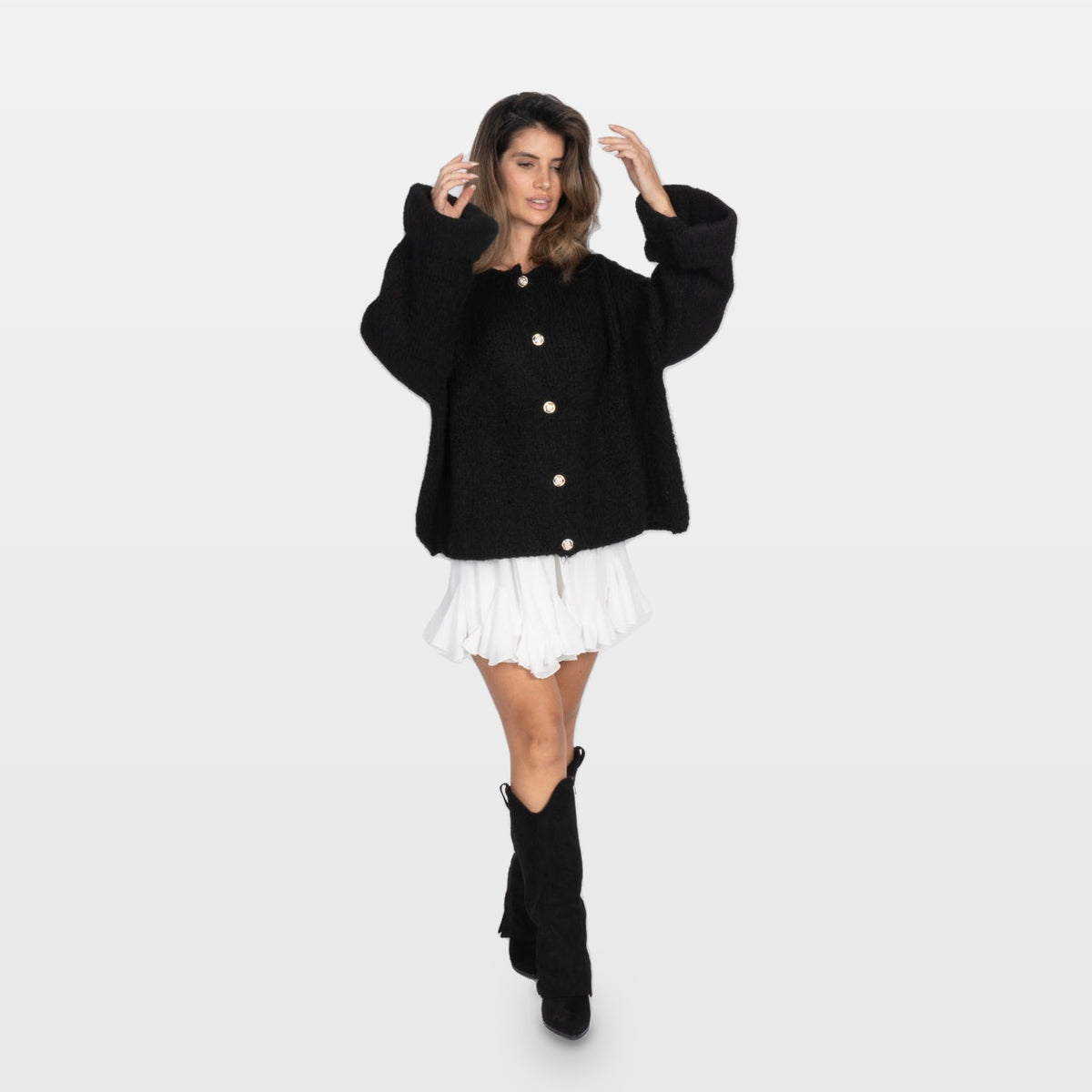 Gaia | Cárdigan oversize de mangas suaves