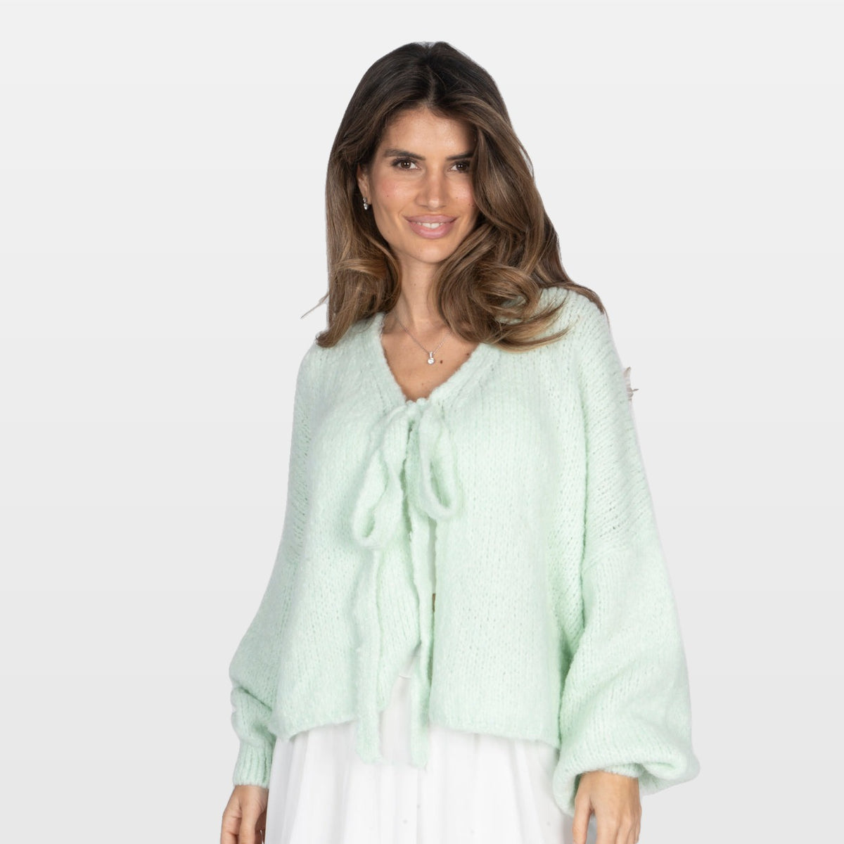 Allegra | Cárdigan extragrande con lazo