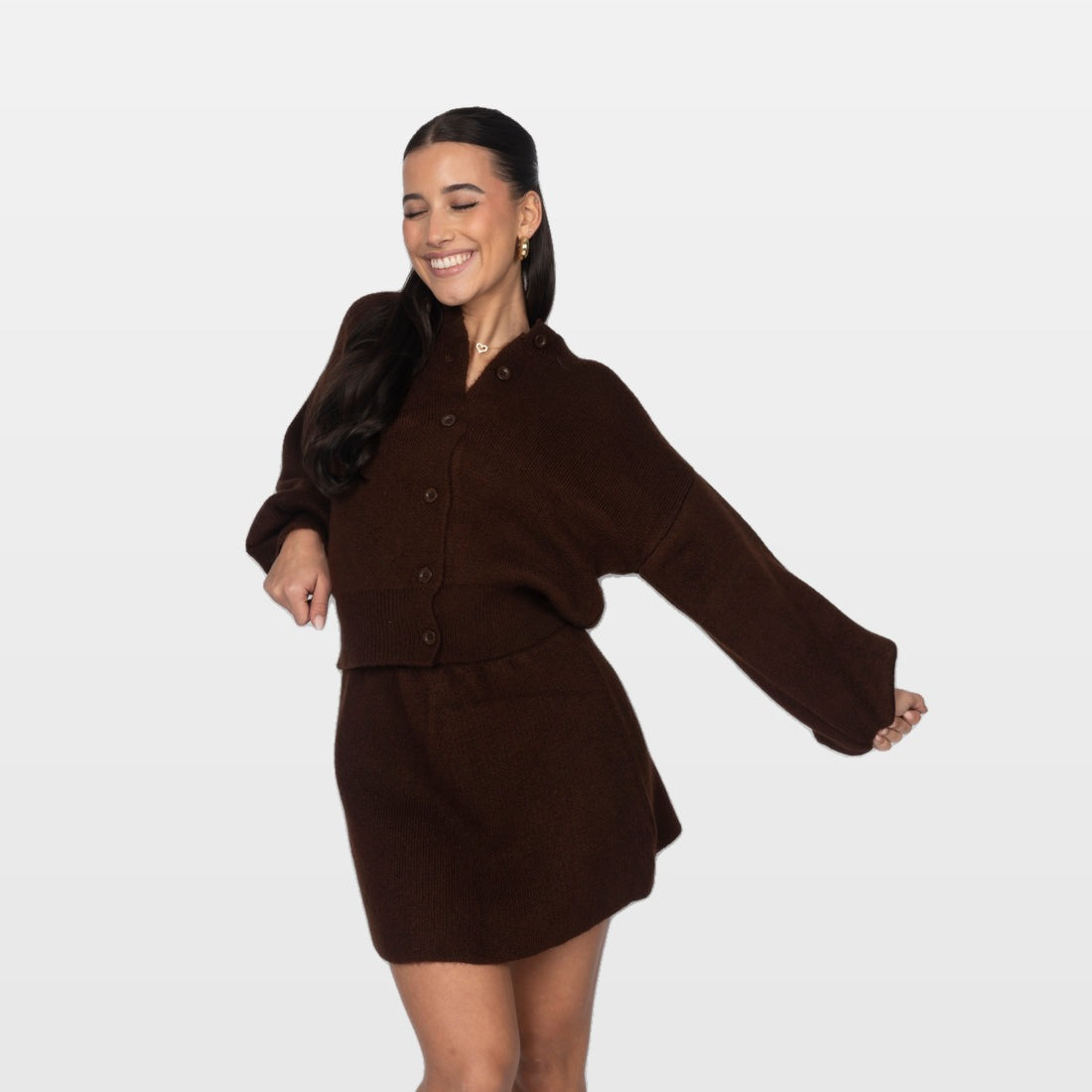 Dalia | Conjunto esencial de falda y cárdigan