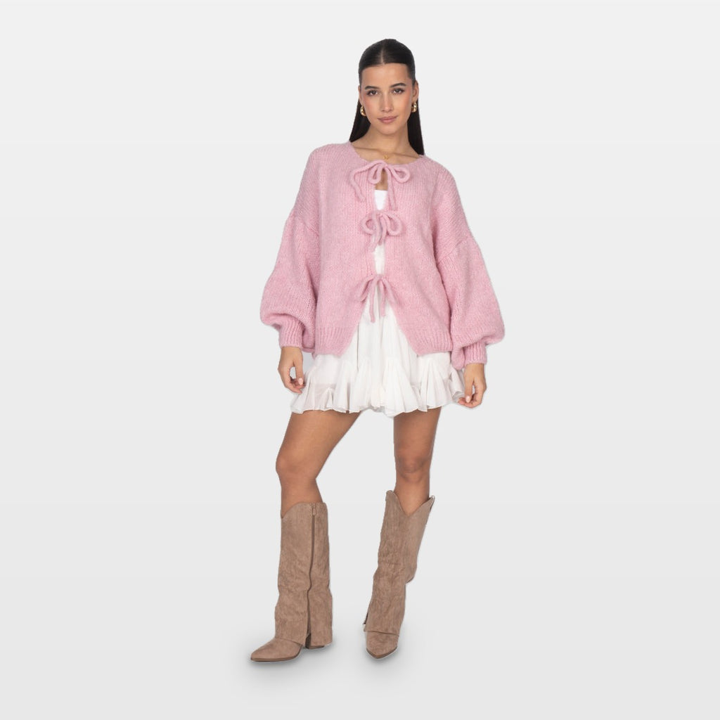 Bettina | Cárdigan oversize con lazos