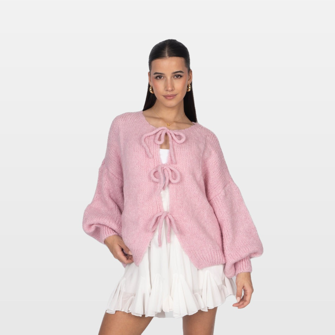 Bettina | Cárdigan oversize con lazos