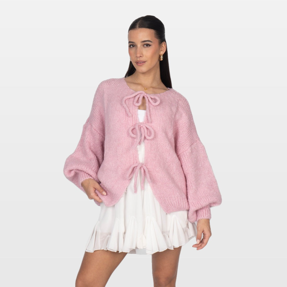 Bettina | Cárdigan oversize con lazos