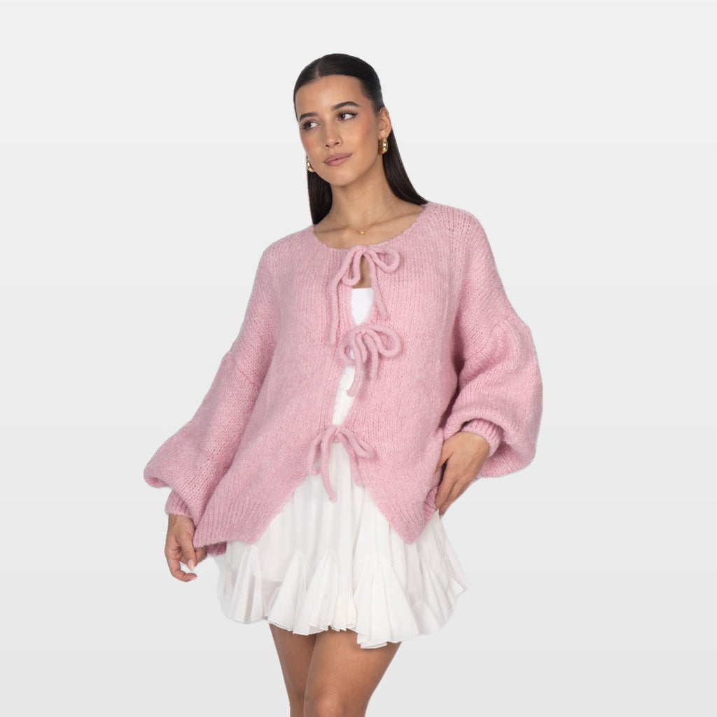 Bettina | Cárdigan oversize con lazos
