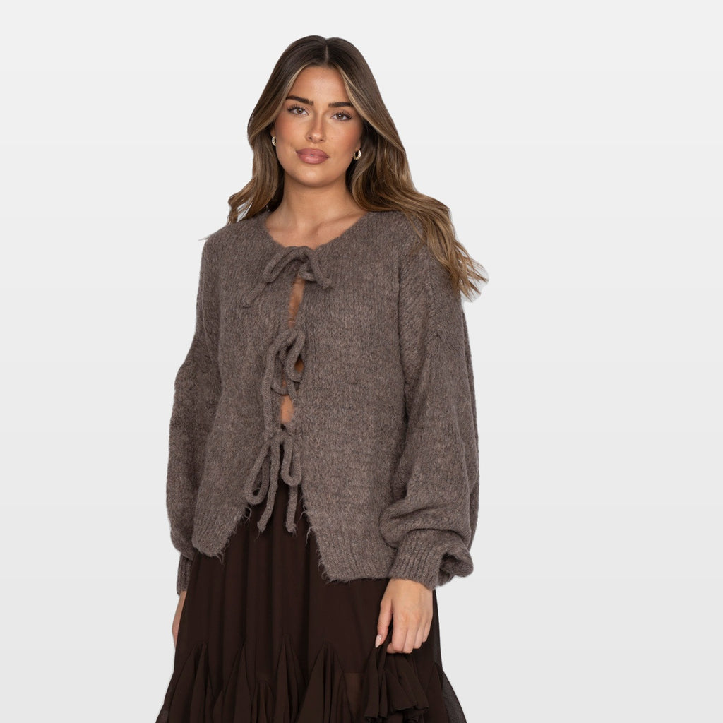 Bettina | Cárdigan oversize con lazos
