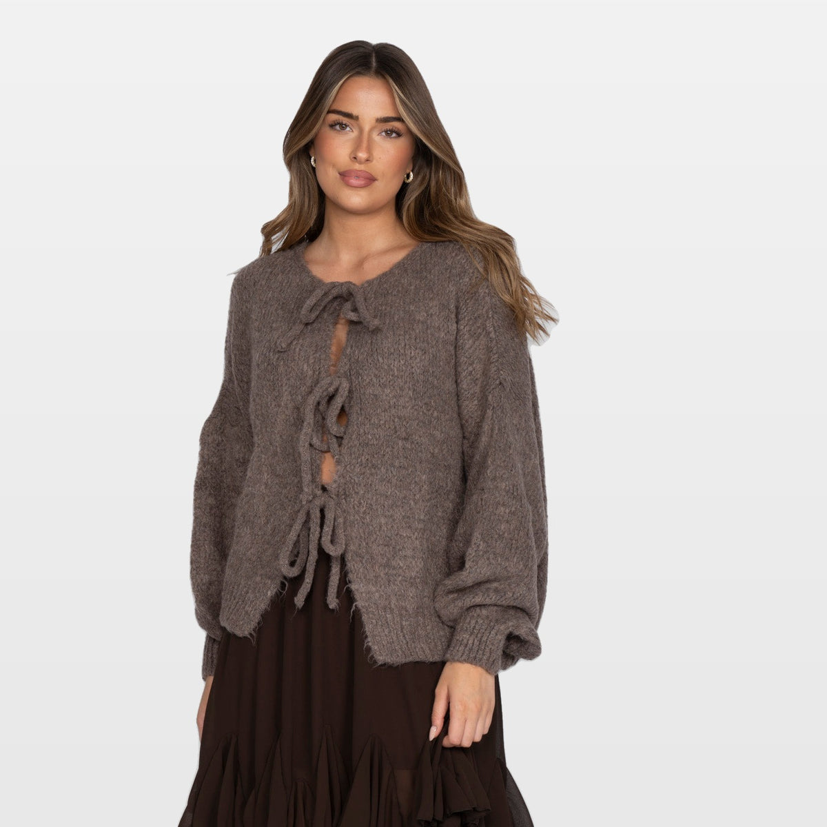 Bettina | Cárdigan oversize con lazos