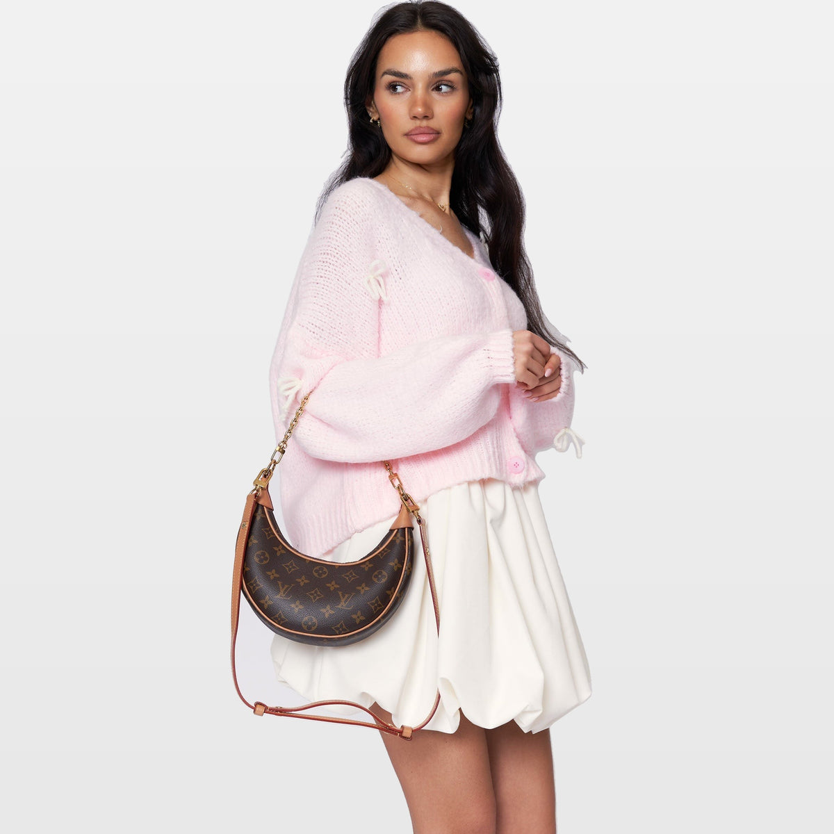 Letizia | Cárdigan oversize con mini lazos