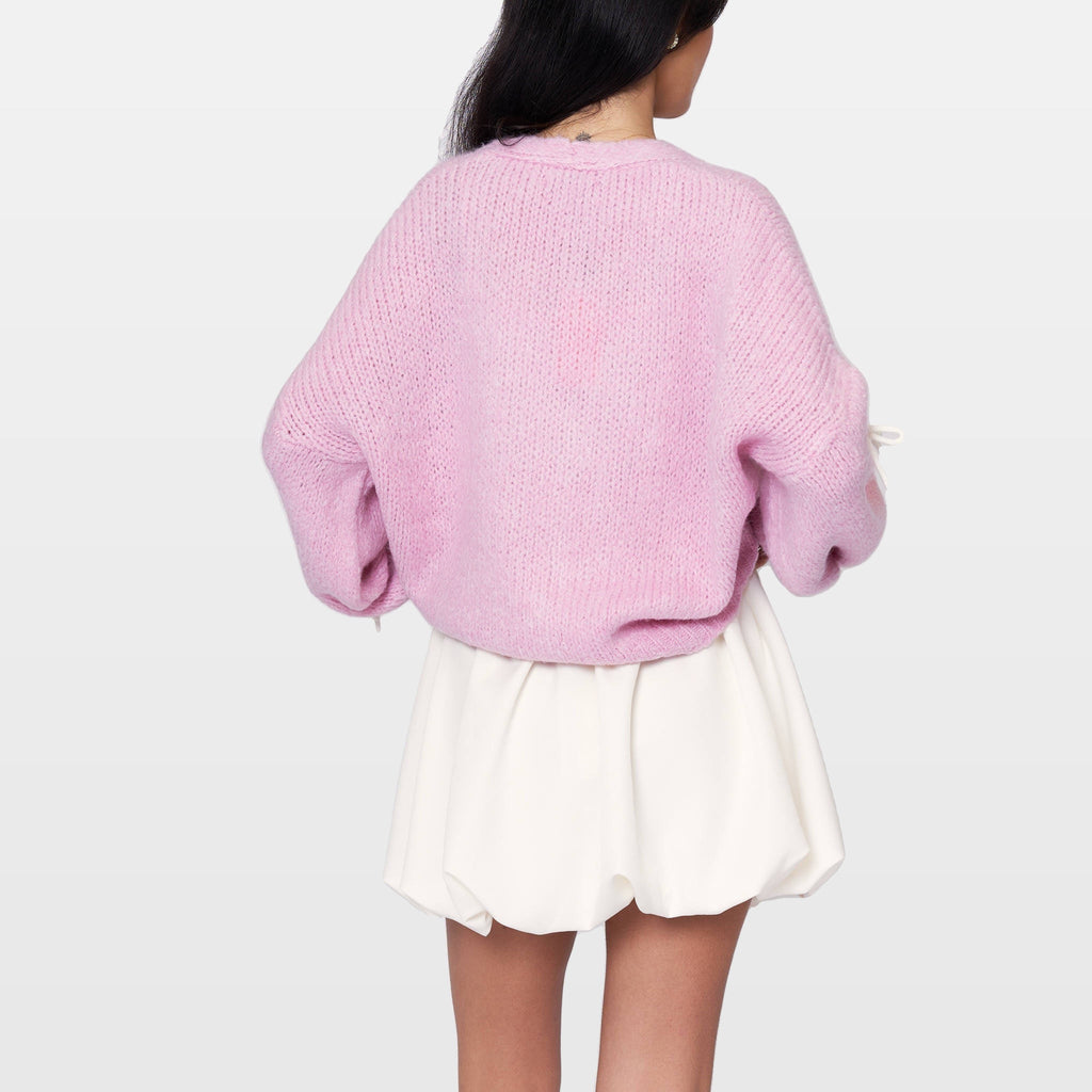 Letizia | Cárdigan oversize con mini lazos