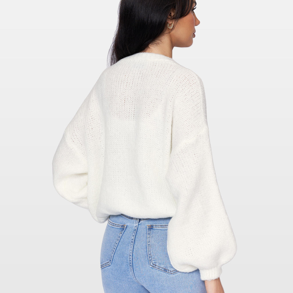 Carla | Cárdigan corto oversize con cuello en V